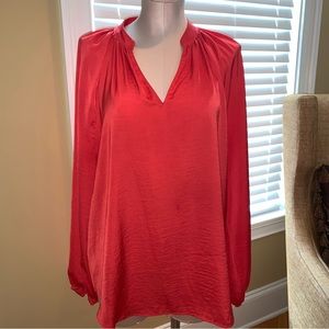 Ann Taylor silk-like blouse. This is a versatile blouse with elastic sleeves.